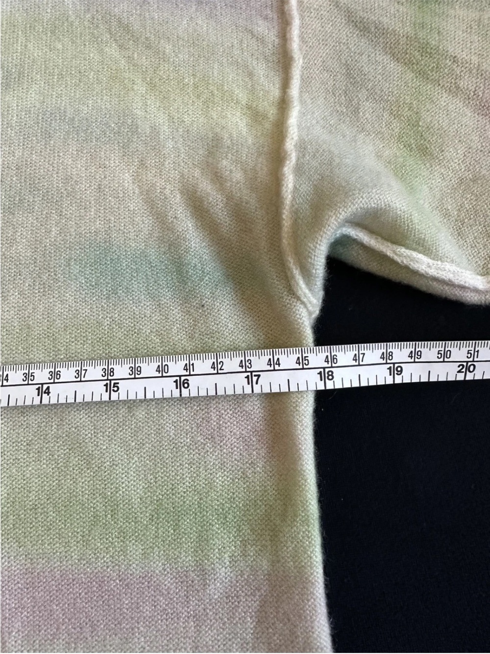 Free People Cashmere Light Pastel Tie-Dye V-Neck Women's Sweater XS - Picture 5 of 15